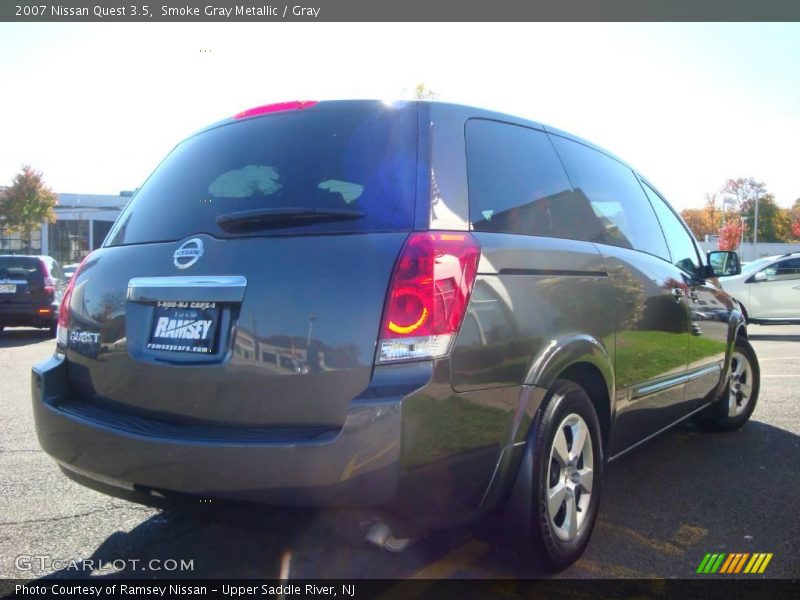 Smoke Gray Metallic / Gray 2007 Nissan Quest 3.5