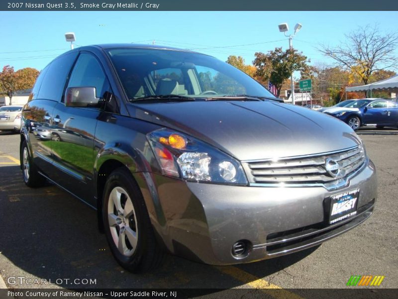 Smoke Gray Metallic / Gray 2007 Nissan Quest 3.5