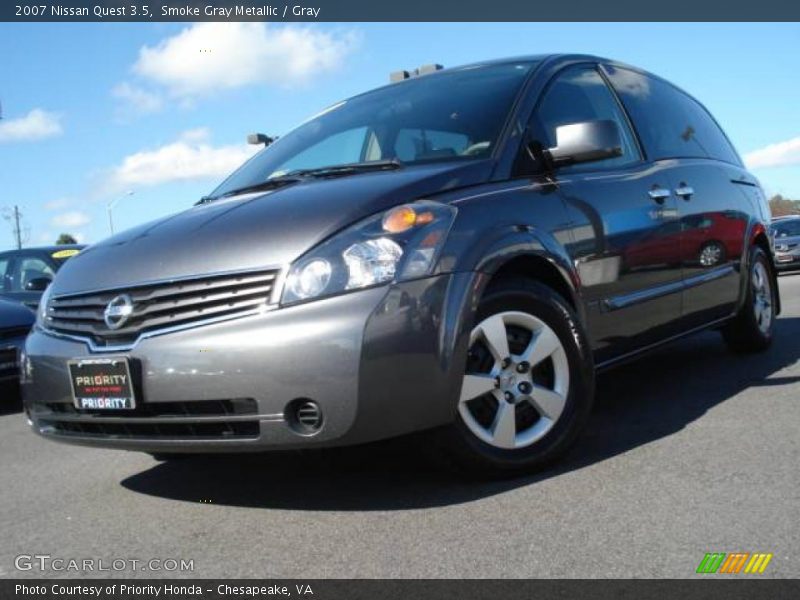 Smoke Gray Metallic / Gray 2007 Nissan Quest 3.5