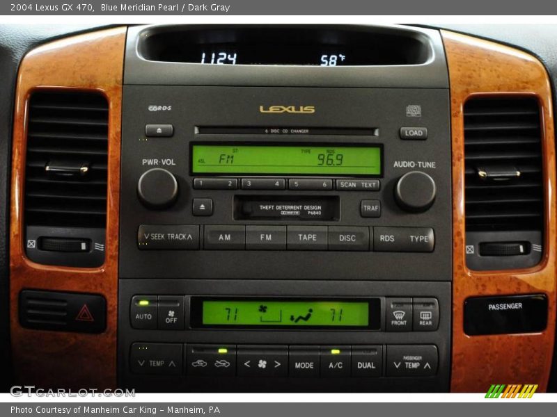 Blue Meridian Pearl / Dark Gray 2004 Lexus GX 470
