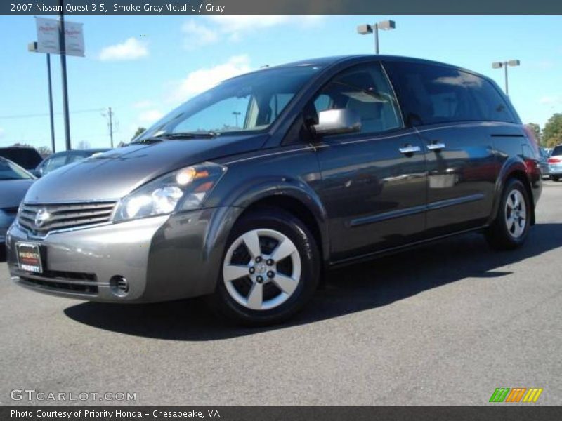 Smoke Gray Metallic / Gray 2007 Nissan Quest 3.5