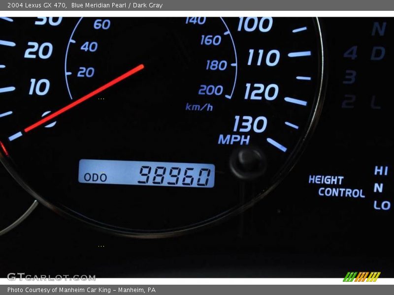 Blue Meridian Pearl / Dark Gray 2004 Lexus GX 470