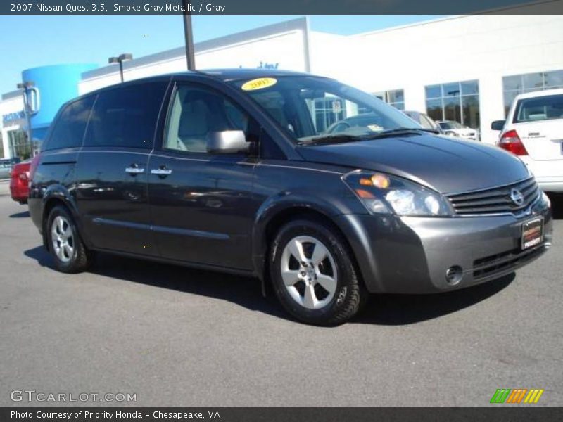 Smoke Gray Metallic / Gray 2007 Nissan Quest 3.5