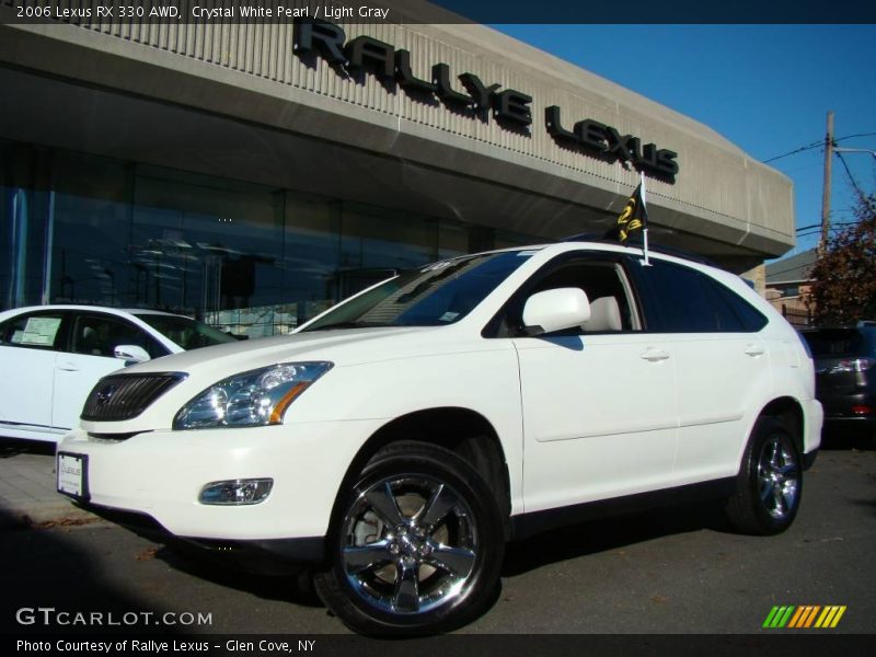 Crystal White Pearl / Light Gray 2006 Lexus RX 330 AWD