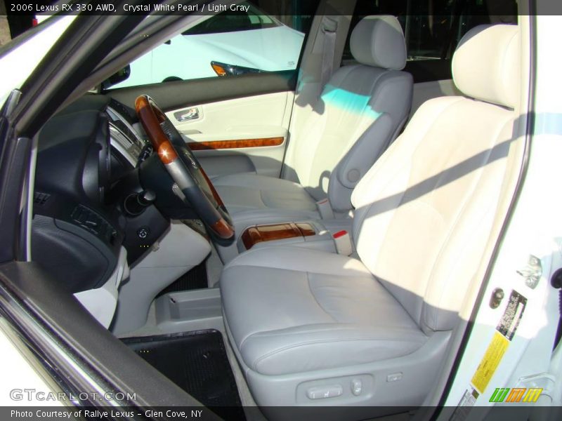 Crystal White Pearl / Light Gray 2006 Lexus RX 330 AWD