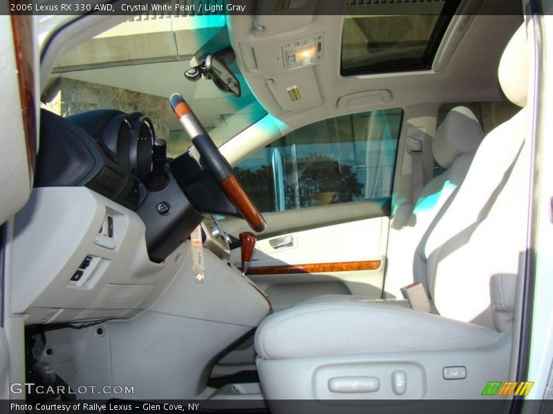 Crystal White Pearl / Light Gray 2006 Lexus RX 330 AWD