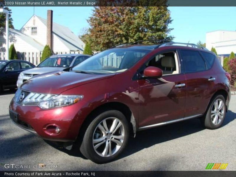 Merlot Metallic / Beige 2009 Nissan Murano LE AWD