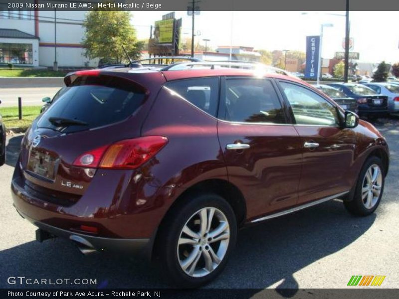 Merlot Metallic / Beige 2009 Nissan Murano LE AWD