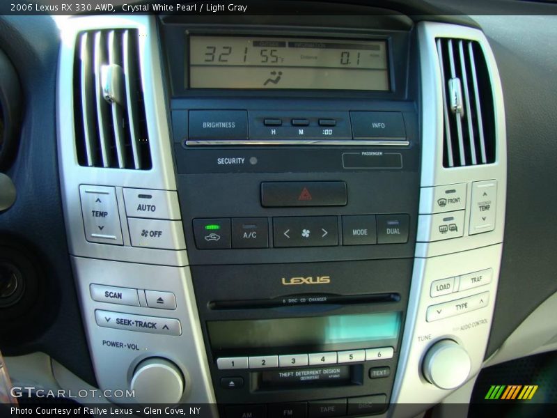 Crystal White Pearl / Light Gray 2006 Lexus RX 330 AWD