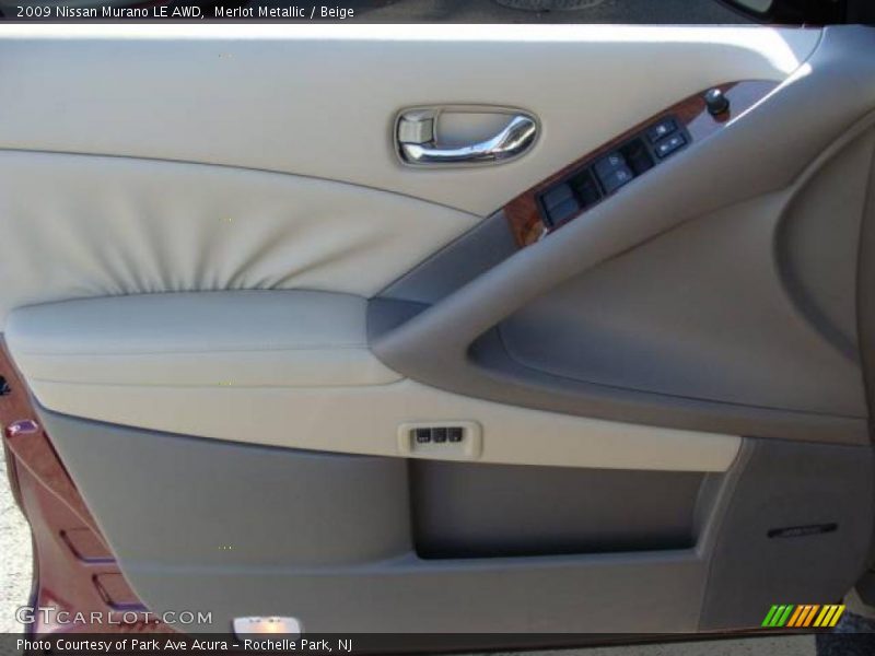 Merlot Metallic / Beige 2009 Nissan Murano LE AWD