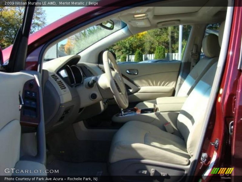 Merlot Metallic / Beige 2009 Nissan Murano LE AWD