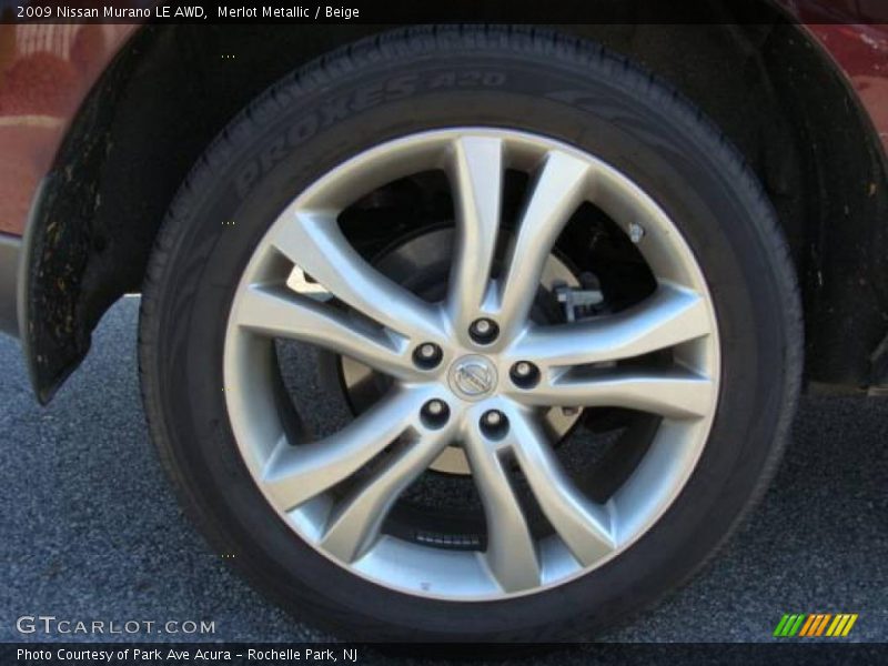 Merlot Metallic / Beige 2009 Nissan Murano LE AWD