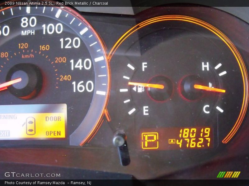 Red Brick Metallic / Charcoal 2009 Nissan Altima 2.5 SL