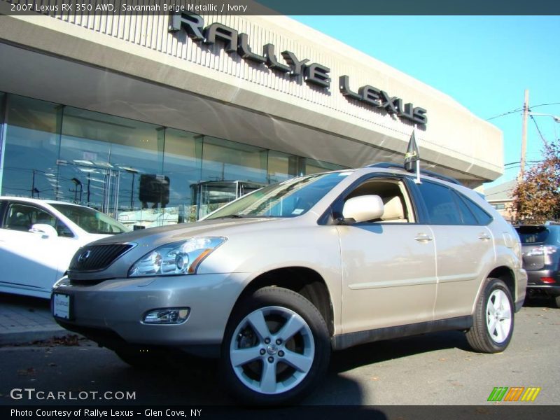 Savannah Beige Metallic / Ivory 2007 Lexus RX 350 AWD