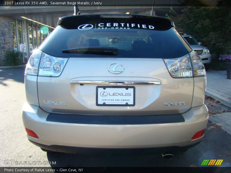 Savannah Beige Metallic / Ivory 2007 Lexus RX 350 AWD