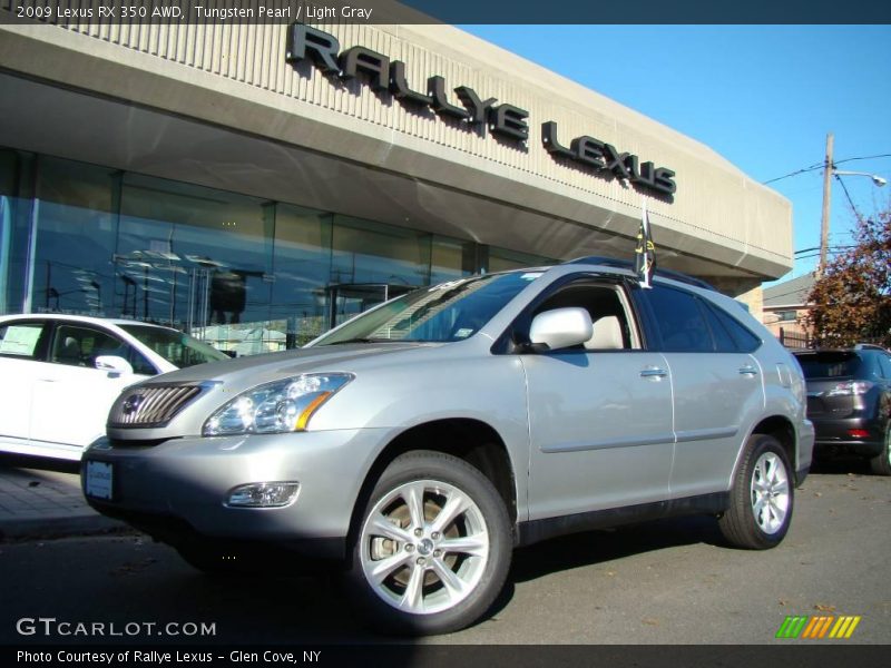 Tungsten Pearl / Light Gray 2009 Lexus RX 350 AWD