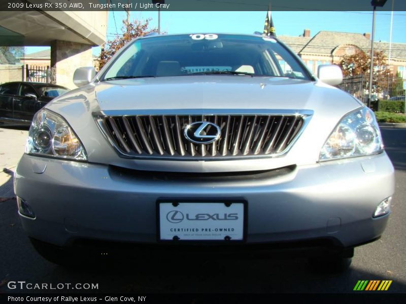 Tungsten Pearl / Light Gray 2009 Lexus RX 350 AWD