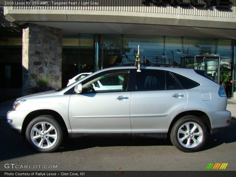 Tungsten Pearl / Light Gray 2009 Lexus RX 350 AWD