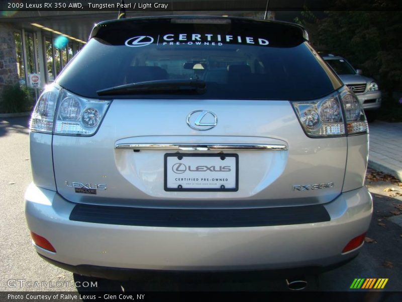Tungsten Pearl / Light Gray 2009 Lexus RX 350 AWD