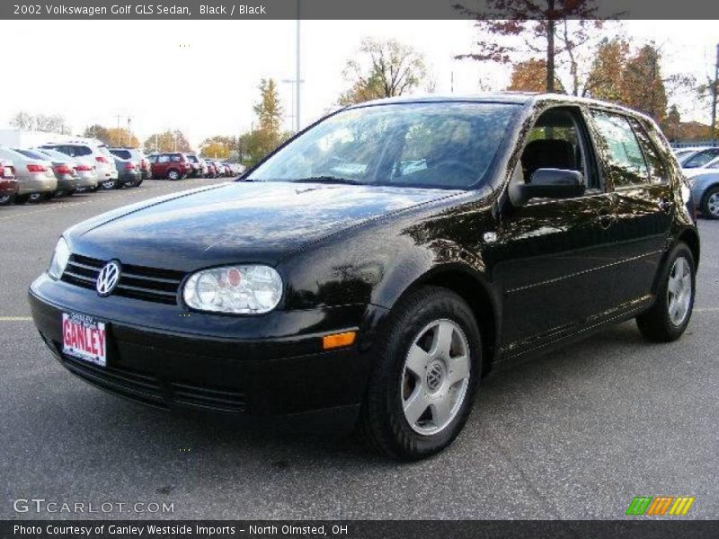 Black / Black 2002 Volkswagen Golf GLS Sedan