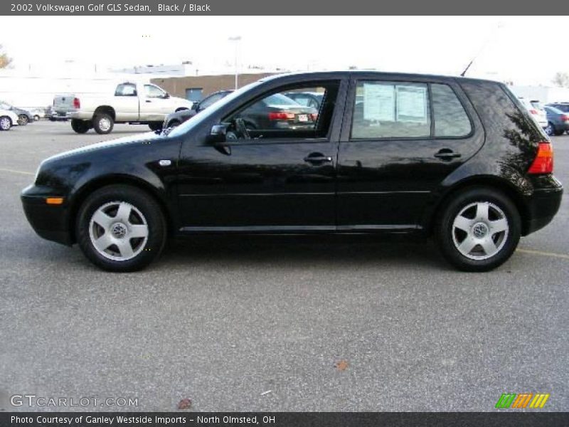 Black / Black 2002 Volkswagen Golf GLS Sedan