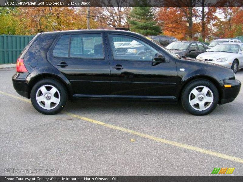 Black / Black 2002 Volkswagen Golf GLS Sedan