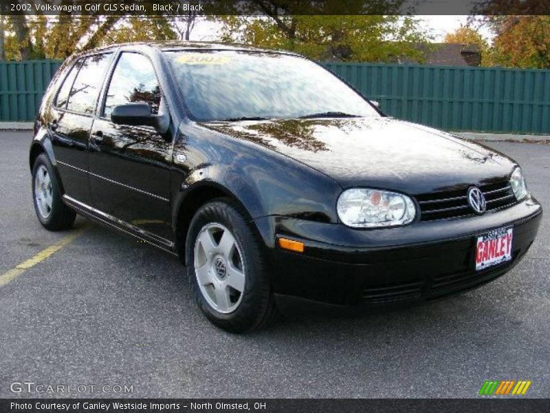 Black / Black 2002 Volkswagen Golf GLS Sedan