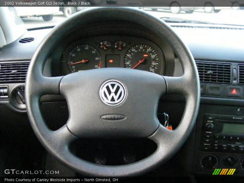 Black / Black 2002 Volkswagen Golf GLS Sedan