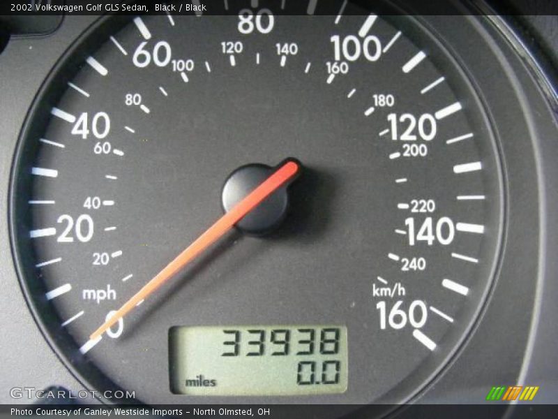 Black / Black 2002 Volkswagen Golf GLS Sedan