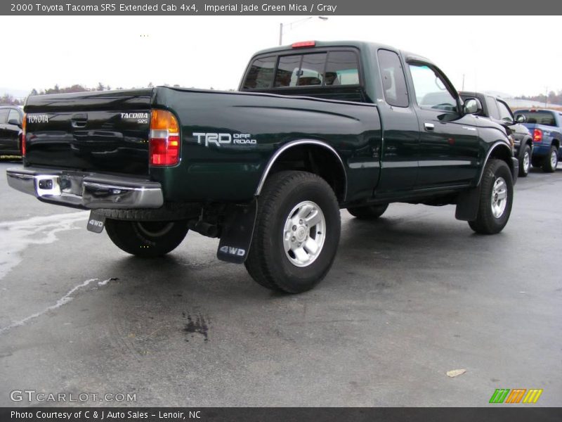 Imperial Jade Green Mica / Gray 2000 Toyota Tacoma SR5 Extended Cab 4x4