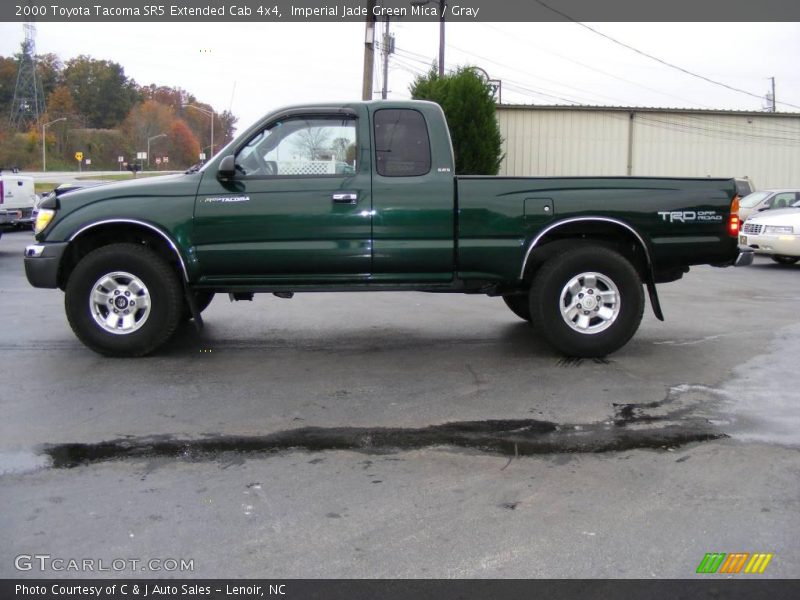 Imperial Jade Green Mica / Gray 2000 Toyota Tacoma SR5 Extended Cab 4x4