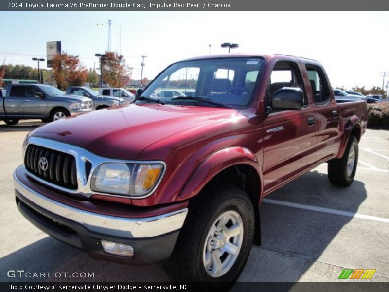 Impulse Red Pearl / Charcoal 2004 Toyota Tacoma V6 PreRunner Double Cab