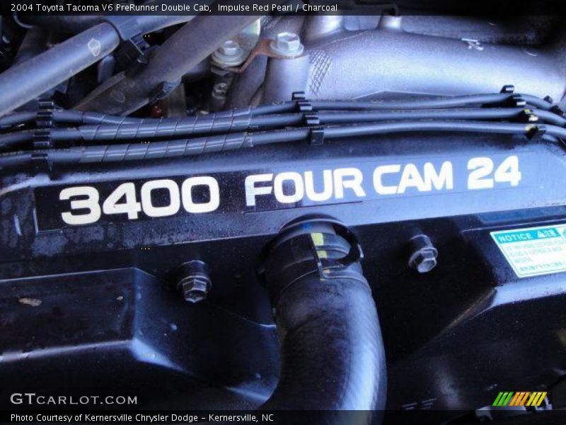 Impulse Red Pearl / Charcoal 2004 Toyota Tacoma V6 PreRunner Double Cab