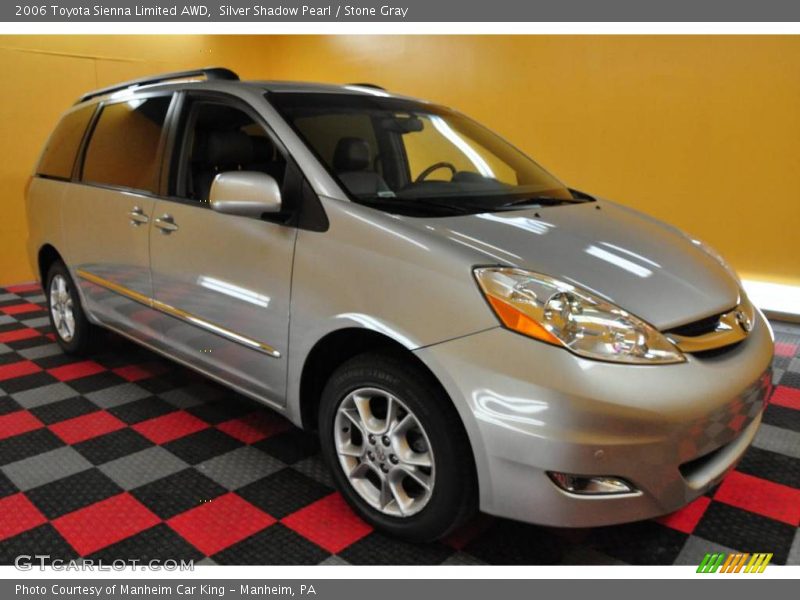 Silver Shadow Pearl / Stone Gray 2006 Toyota Sienna Limited AWD