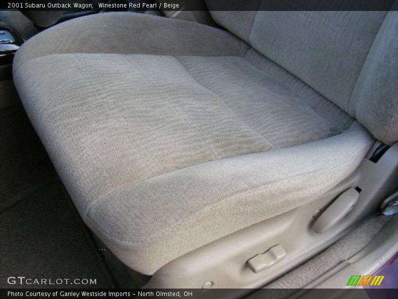 Winestone Red Pearl / Beige 2001 Subaru Outback Wagon