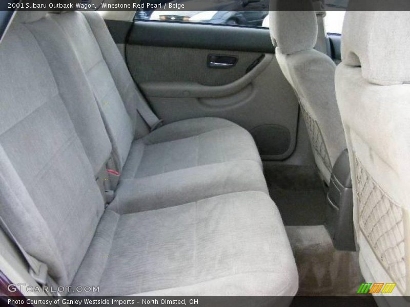 Winestone Red Pearl / Beige 2001 Subaru Outback Wagon