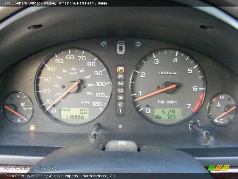 Winestone Red Pearl / Beige 2001 Subaru Outback Wagon