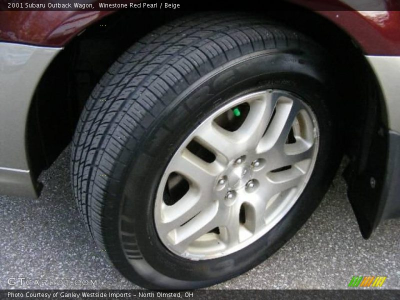 Winestone Red Pearl / Beige 2001 Subaru Outback Wagon
