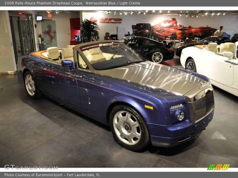 Metropolitan Blue / Light Creme 2008 Rolls-Royce Phantom Drophead Coupe