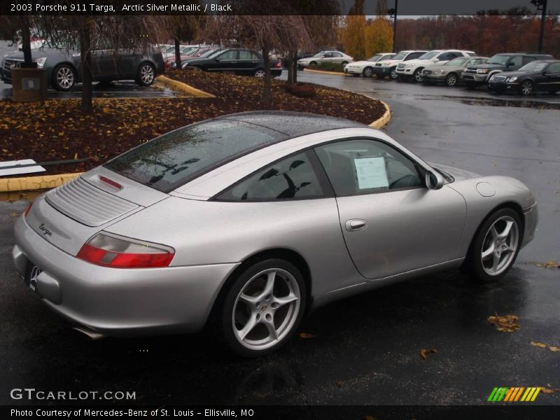 Arctic Silver Metallic / Black 2003 Porsche 911 Targa