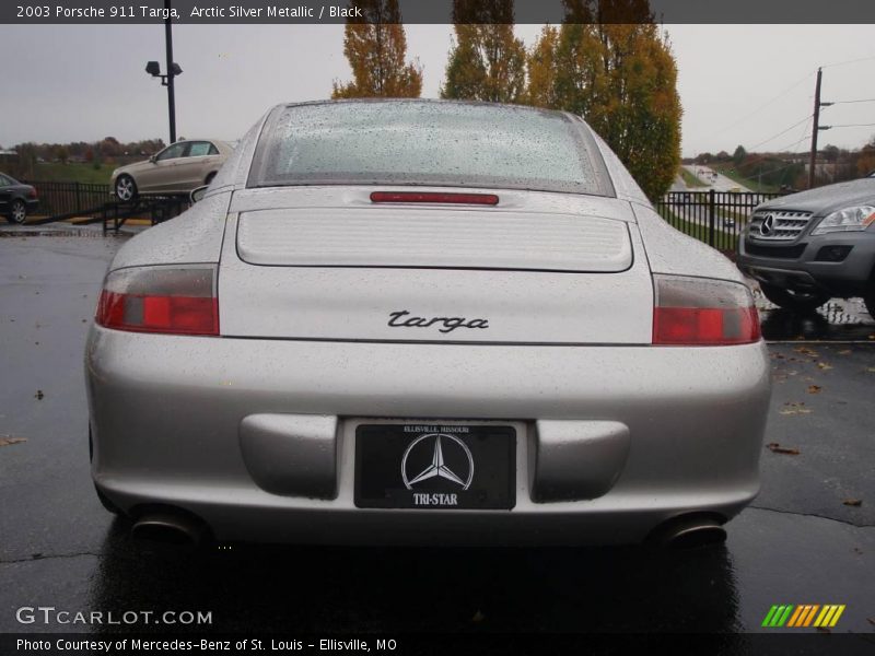 Arctic Silver Metallic / Black 2003 Porsche 911 Targa