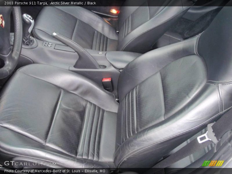 Arctic Silver Metallic / Black 2003 Porsche 911 Targa