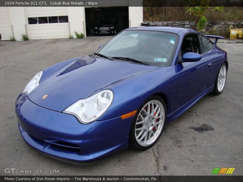 Cobalt Blue Metallic / Black 2004 Porsche 911 GT3