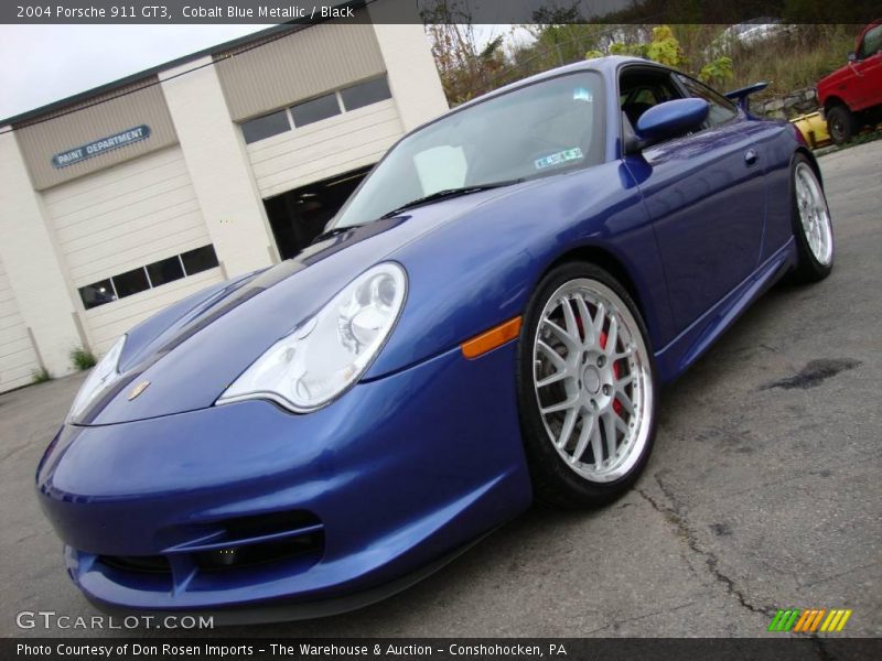 Cobalt Blue Metallic / Black 2004 Porsche 911 GT3