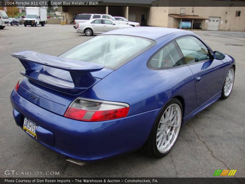 Cobalt Blue Metallic / Black 2004 Porsche 911 GT3