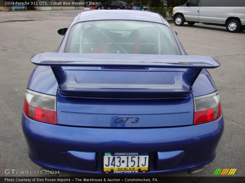 Cobalt Blue Metallic / Black 2004 Porsche 911 GT3