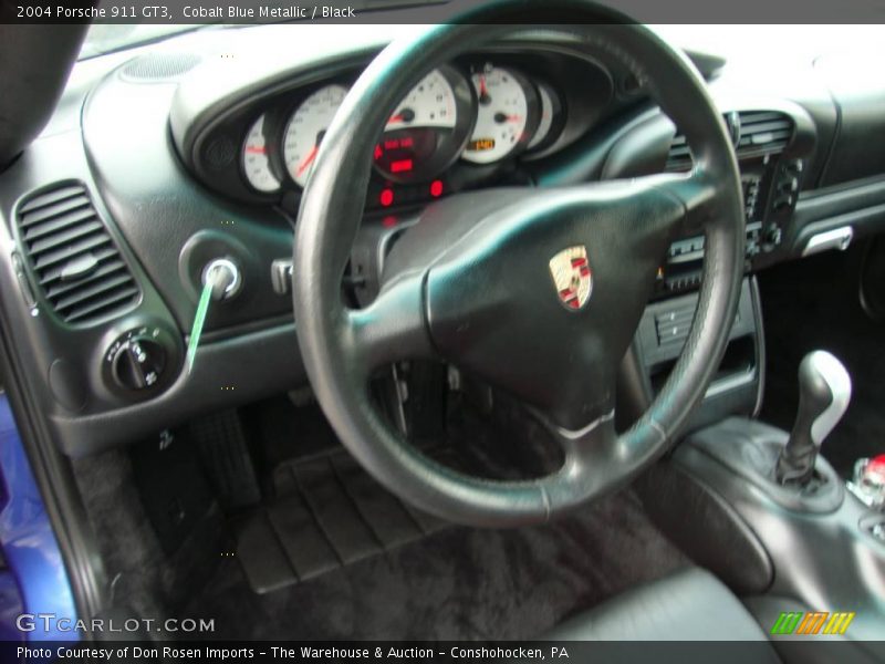 Cobalt Blue Metallic / Black 2004 Porsche 911 GT3