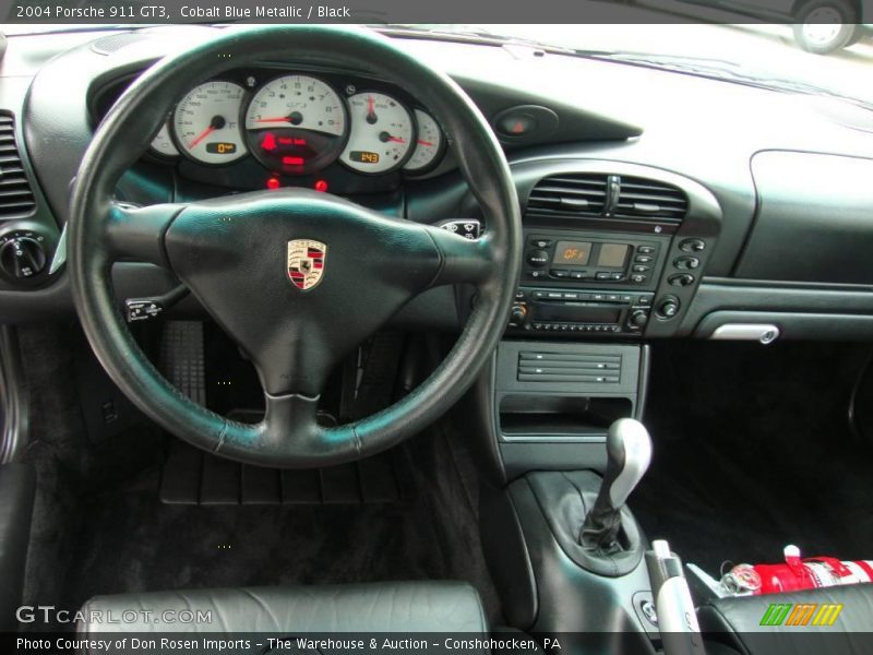 Cobalt Blue Metallic / Black 2004 Porsche 911 GT3