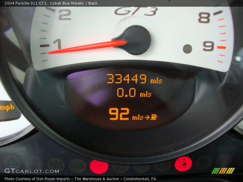 Cobalt Blue Metallic / Black 2004 Porsche 911 GT3