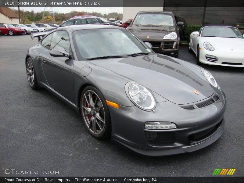 Meteor Grey Metallic / Black 2010 Porsche 911 GT3